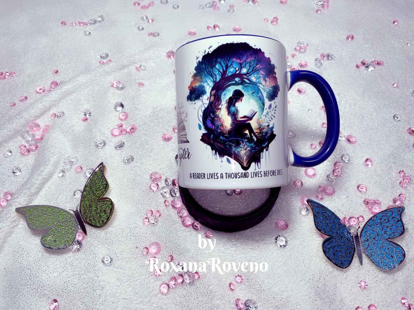 Girl Reading Bookworm uotes Mug