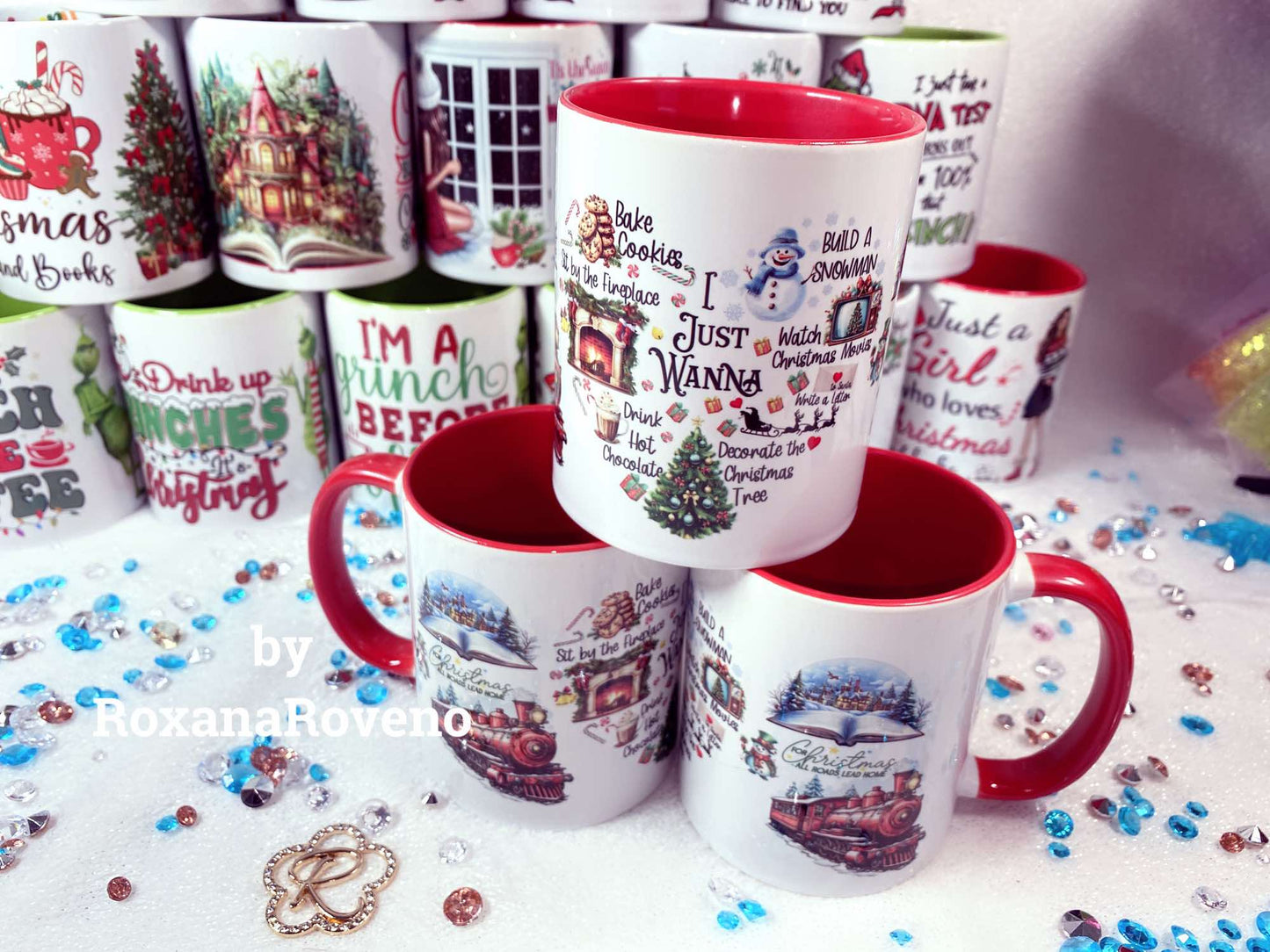 Christmas Mug Personalised Mug Special gift for winter hot cocoa cosy mug