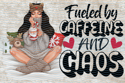 Cosy Winter Girl drinking coffee personalised tumbler by Roxana Ropveno perfect gift for girl design 