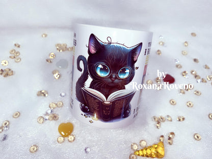 Black cat Funny Bookworm Accessories Gifts