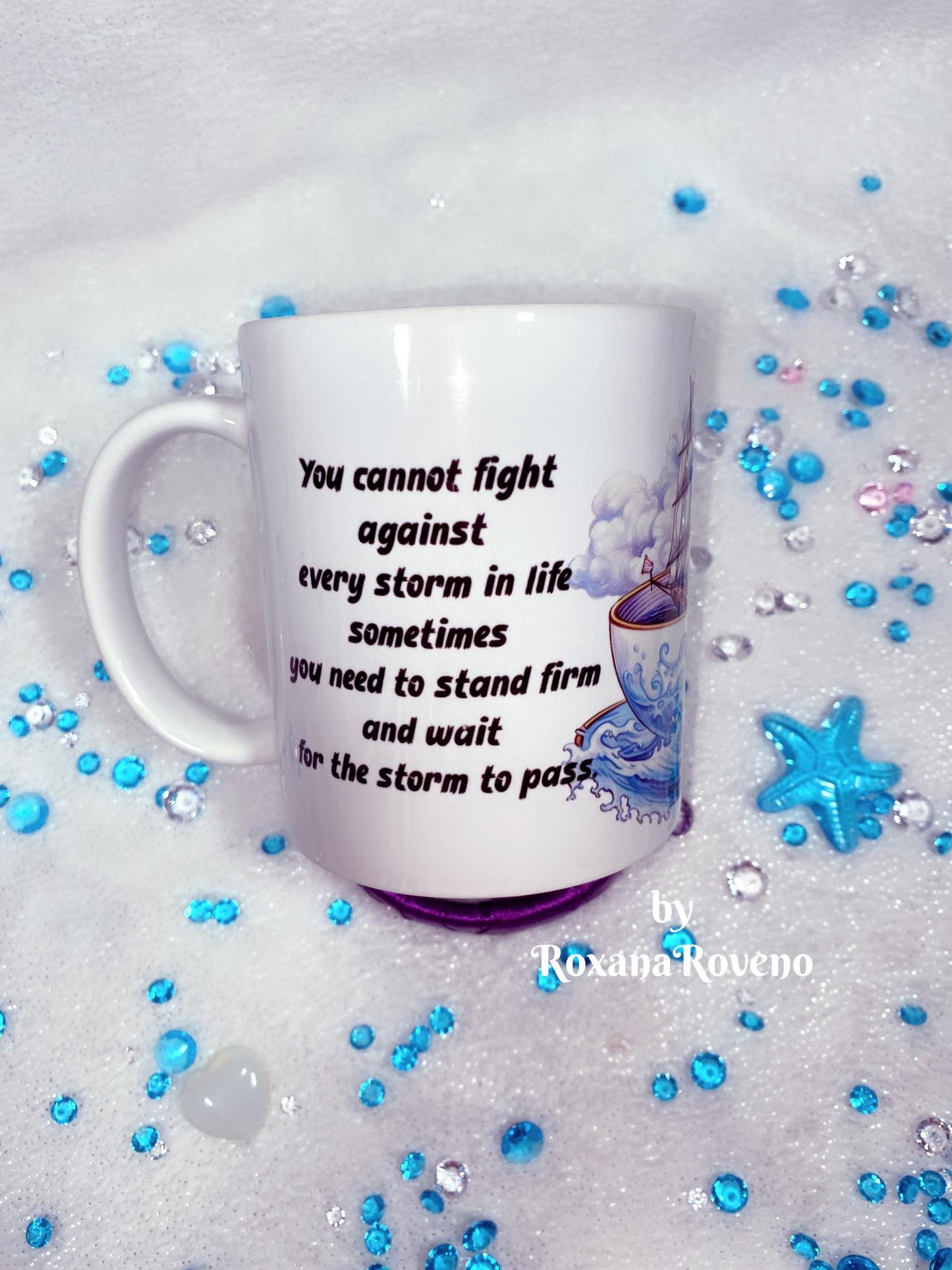 Personalised Gifts by Roxana Roveno Mugs for coffee quotes mug perfect gift  fantasy design left side 