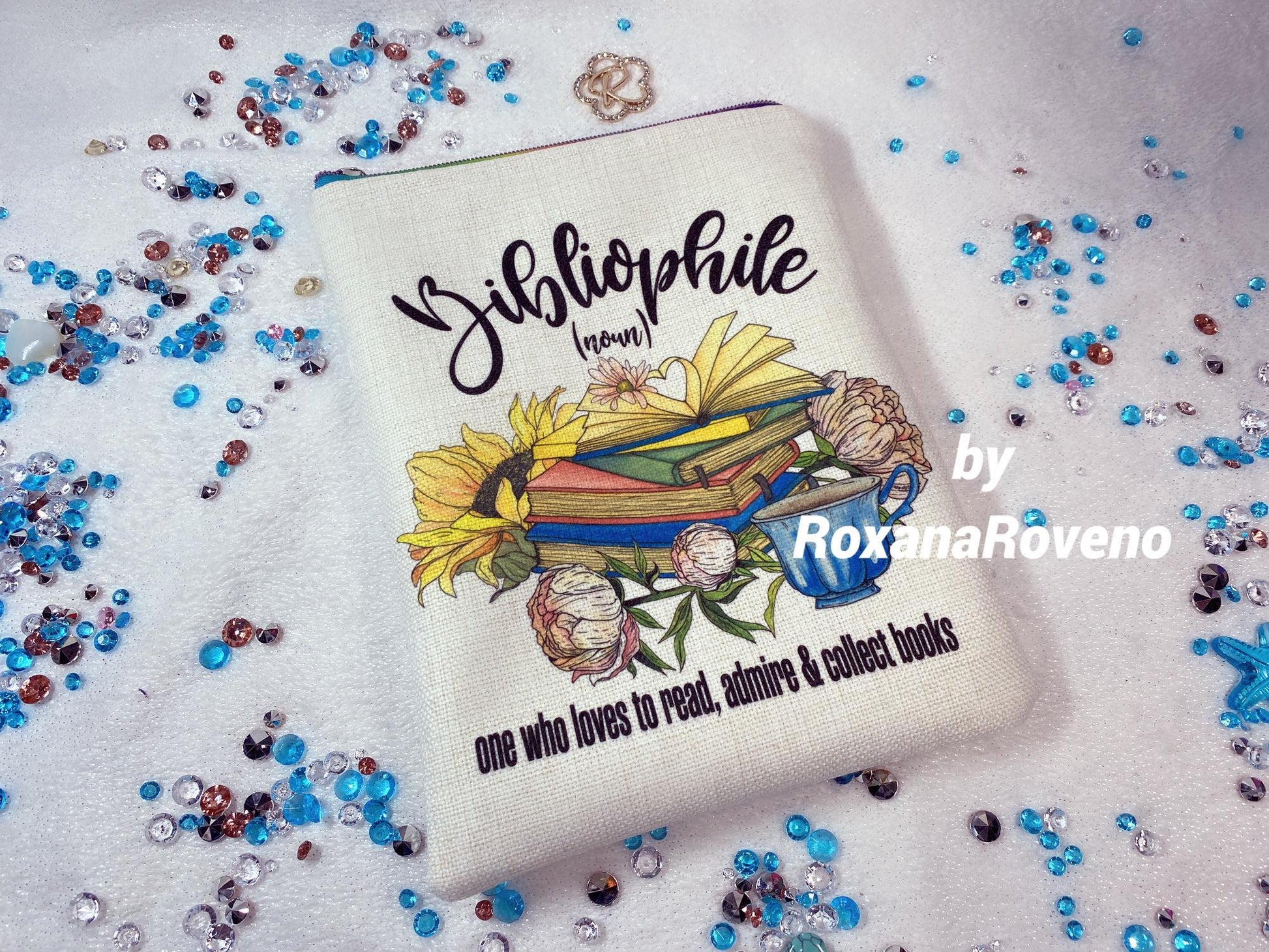 book Lover gift Personalised Book Sleeve Handmade