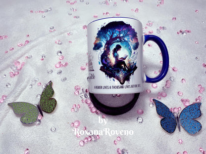 Girl Reading Bookworm uotes Mug