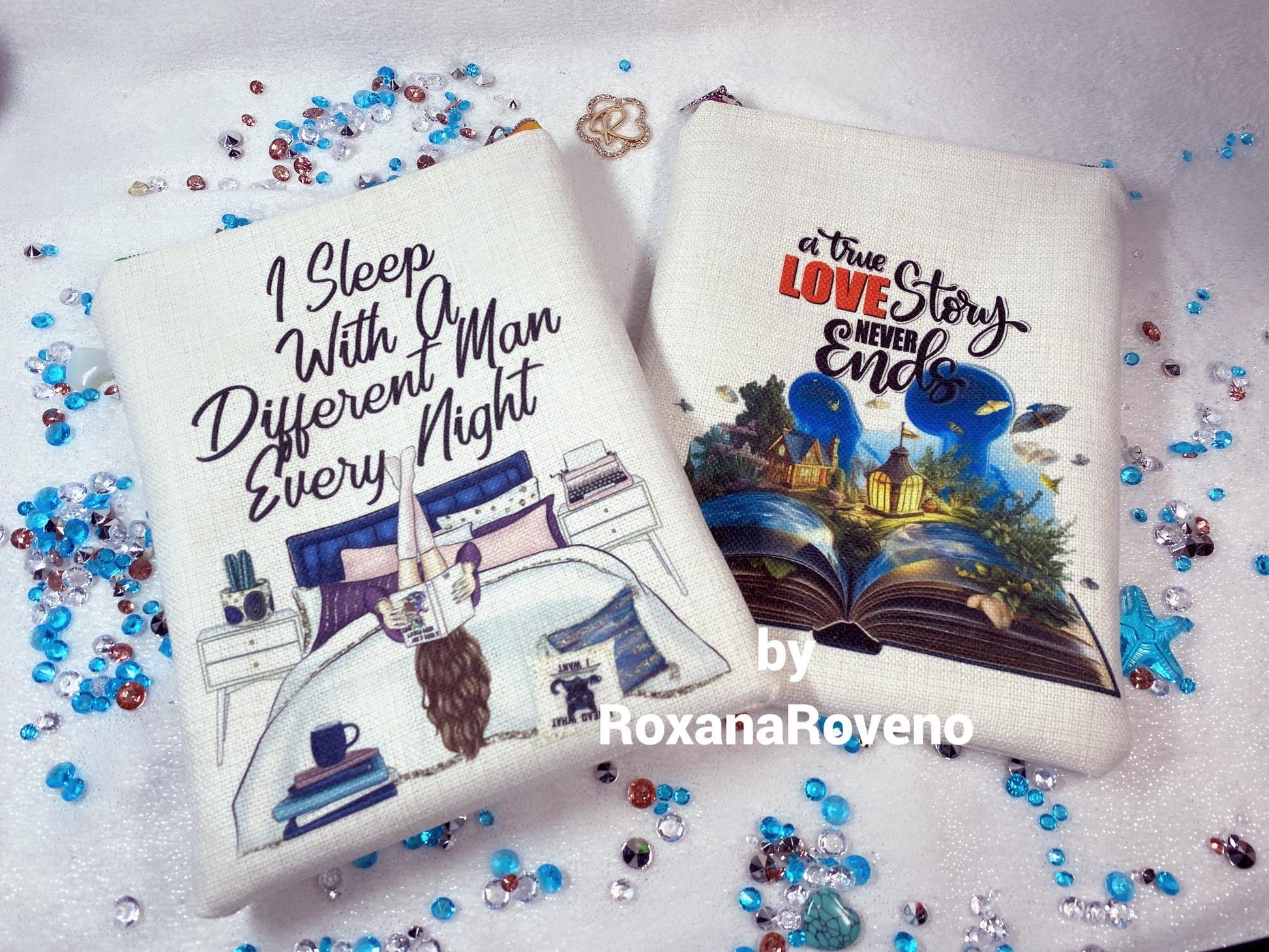 girl reading in bad book lover accessories handmade book sleeves fabric book protection 
