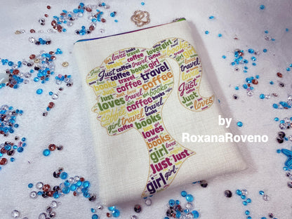 girl read Personalised gifts Handmade book sleeves