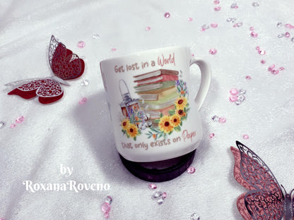 personalised mug by roxana roveno perfect gift for a book love and a hot drink lover coffee or tea perfect mug