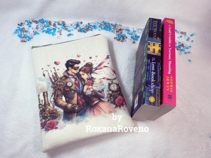 Personalised by roxana roveno special gift for a book lover and for Valentine's Day back design fits well 2 medium books 