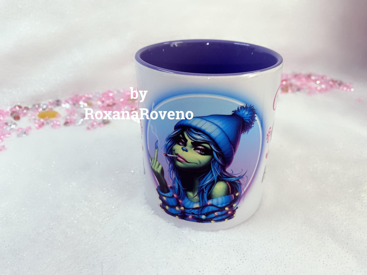 Personalised mug designed by roxana roveno special for a funny and sarcastic lady perfect gift for her quote mug beautiful sarcastic lady