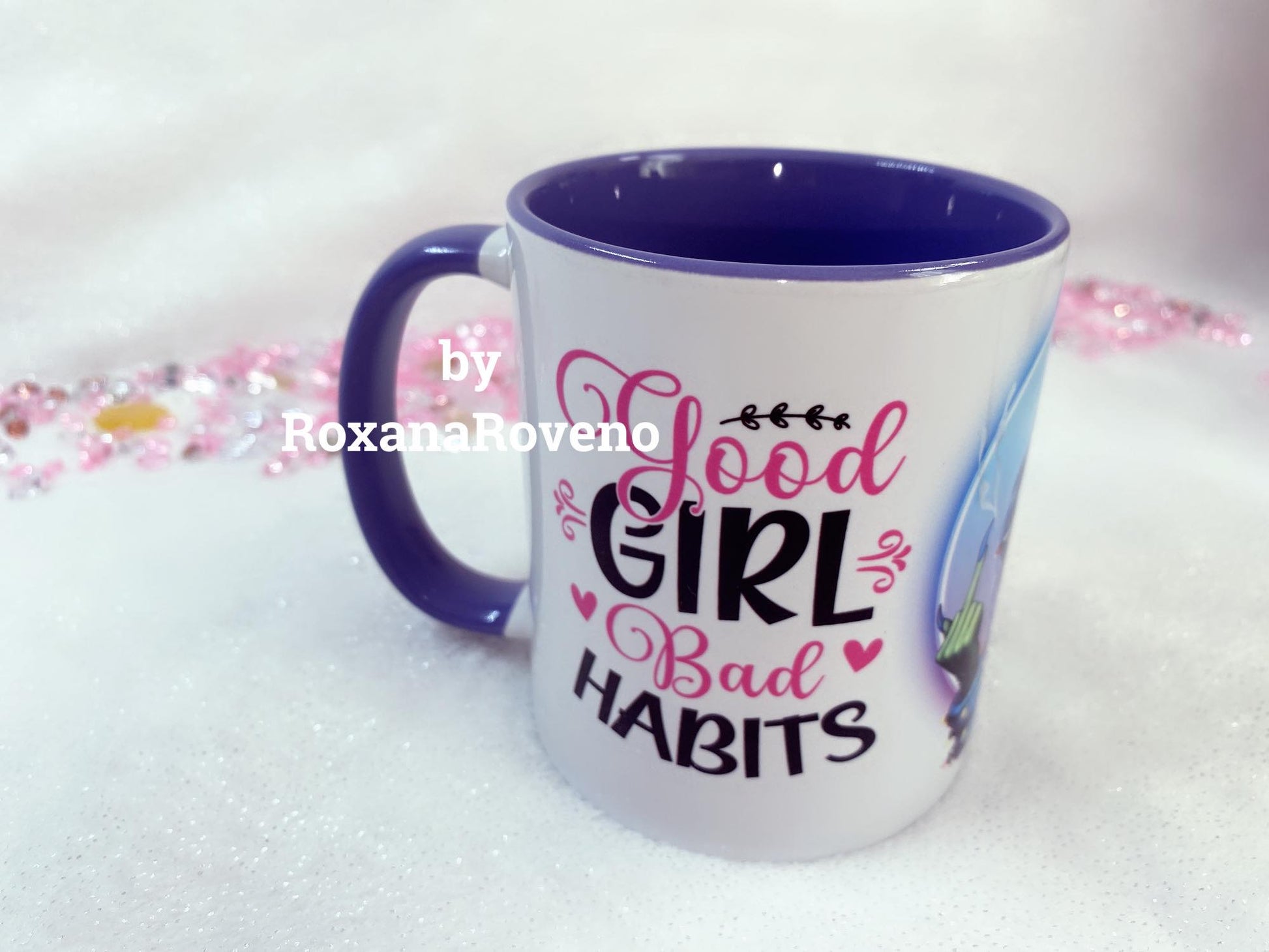 Personalised mug designed by roxana roveno special for a funny and sarcastic lady perfect gift for her quote mug