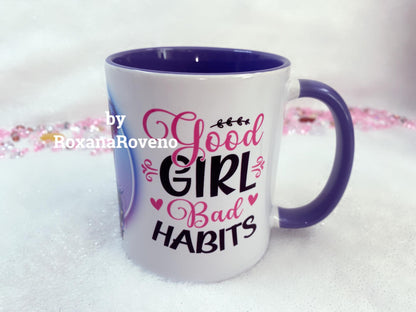 Personalised mug designed by roxana roveno special for a funny and sarcastic lady perfect gift for her quote mug right side perfect early morning coffee