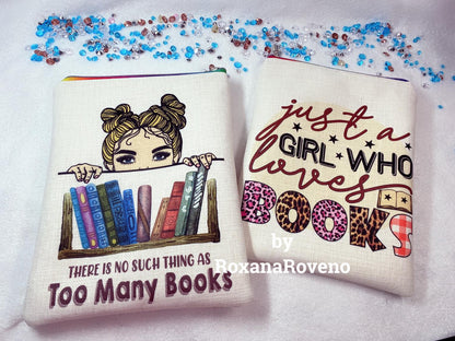 book lover handmade cover personalised gift fabric book cover 