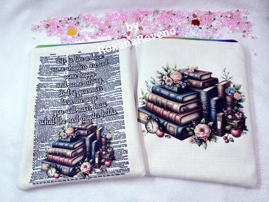 personalised gifts book lover book protection travel book sleeve handmade custom book sleeve 
