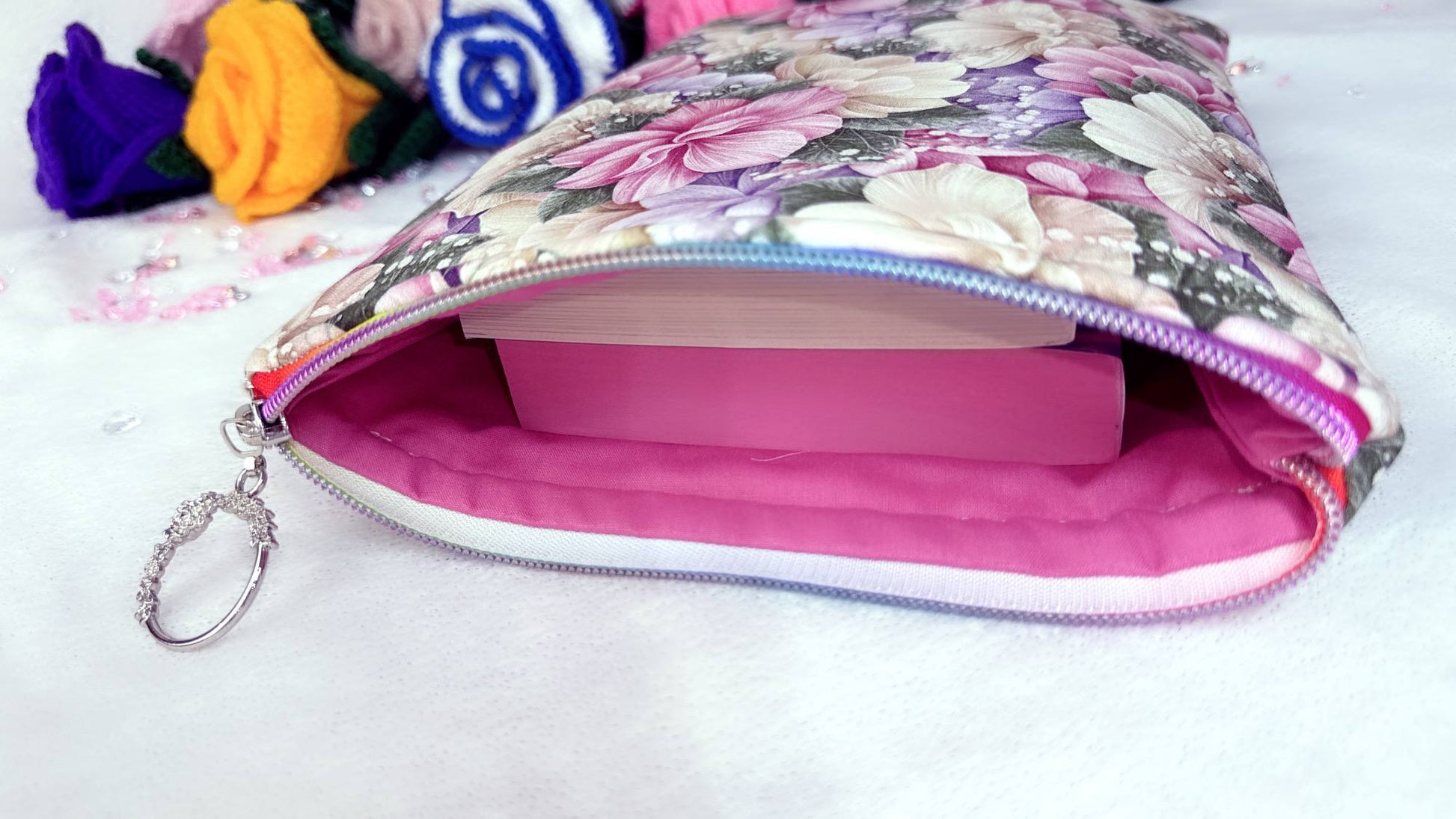 Our handmade book covers are designed to offer both style and functionality, especially for books that don’t quite fit into standard book sleeves. Whether it’s a hardback edition, a slightly larger paperback, or a collector’s piece, this cover provides the perfect balance of protection and elegance. book sleeve perfect gift for a book lover, crafted by Roxana Roveno, best gift shop in the UK