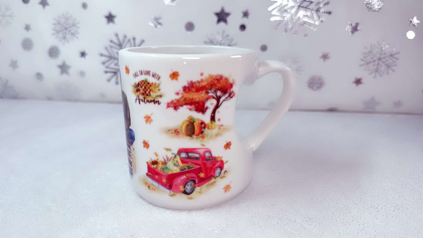 Read BOOK, drink tea, BE HAPPY, 11oz Heart Mug