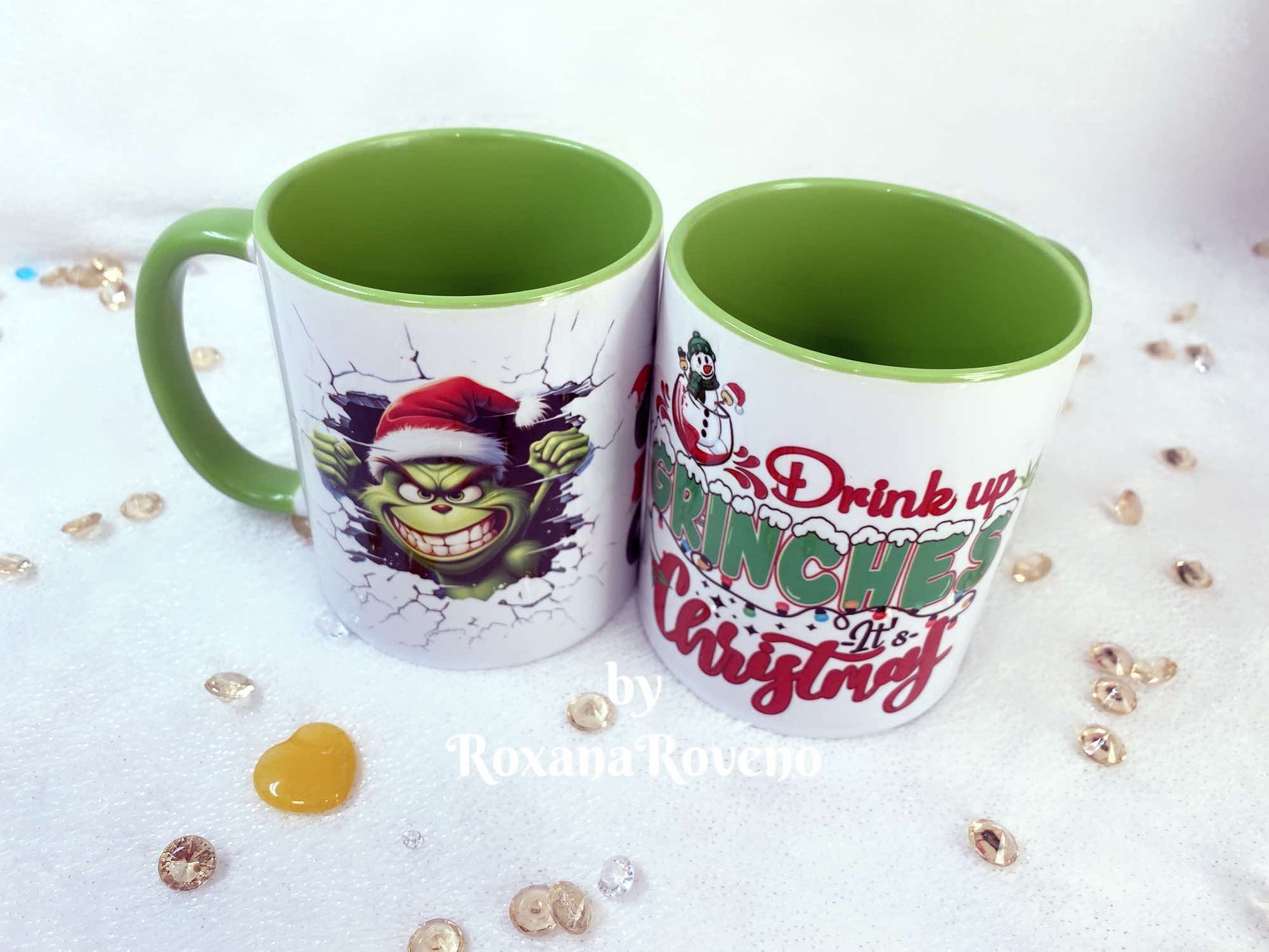 personalised gift designed by roxana roveno with a funny and sarcastic quote special funny mug for christmas with grinch