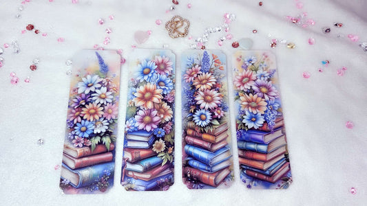 Laminated Paper Bookmarks By Roxana Roveno with Butterfly Vintage Floral Books perfect gift for a book Lover