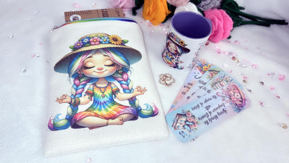 personalised gift set by RoxanaRoveno which include a book sleeve, matching mug and spring laminated book set