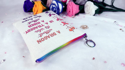 handmade personalised book sleeve "Dragon Rider, Book Lover"&nbsp;made from the highest quality materials and vibrant colors.&nbsp;The rainbow zip adds a stylish touch while providing excellent protection for your books, ensuring they remain safe wherever you go. These unique book sleeve provide protection for your favorite books, journals or notebooks. designed by roxana roveno with rainbow zipp
