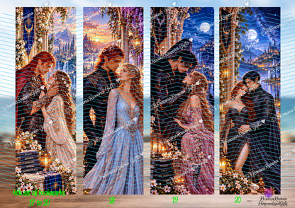 Fantasy inspired laminated bookmark collection – gift for readers