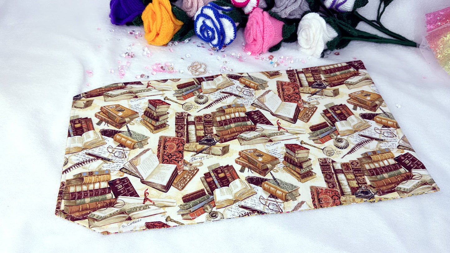 Whether it’s a hardback edition, a slightly larger paperback, or a collector’s piece, this cover provides the perfect balance of protection and elegance.

Crafted from high-quality cotton fabrics with vibrant, coordinated designs, each cover features a durable yet flexible padded lining, keeping your book safe from bent corners, scratches or accidental spills while on the go. hadmade by roxana roveno