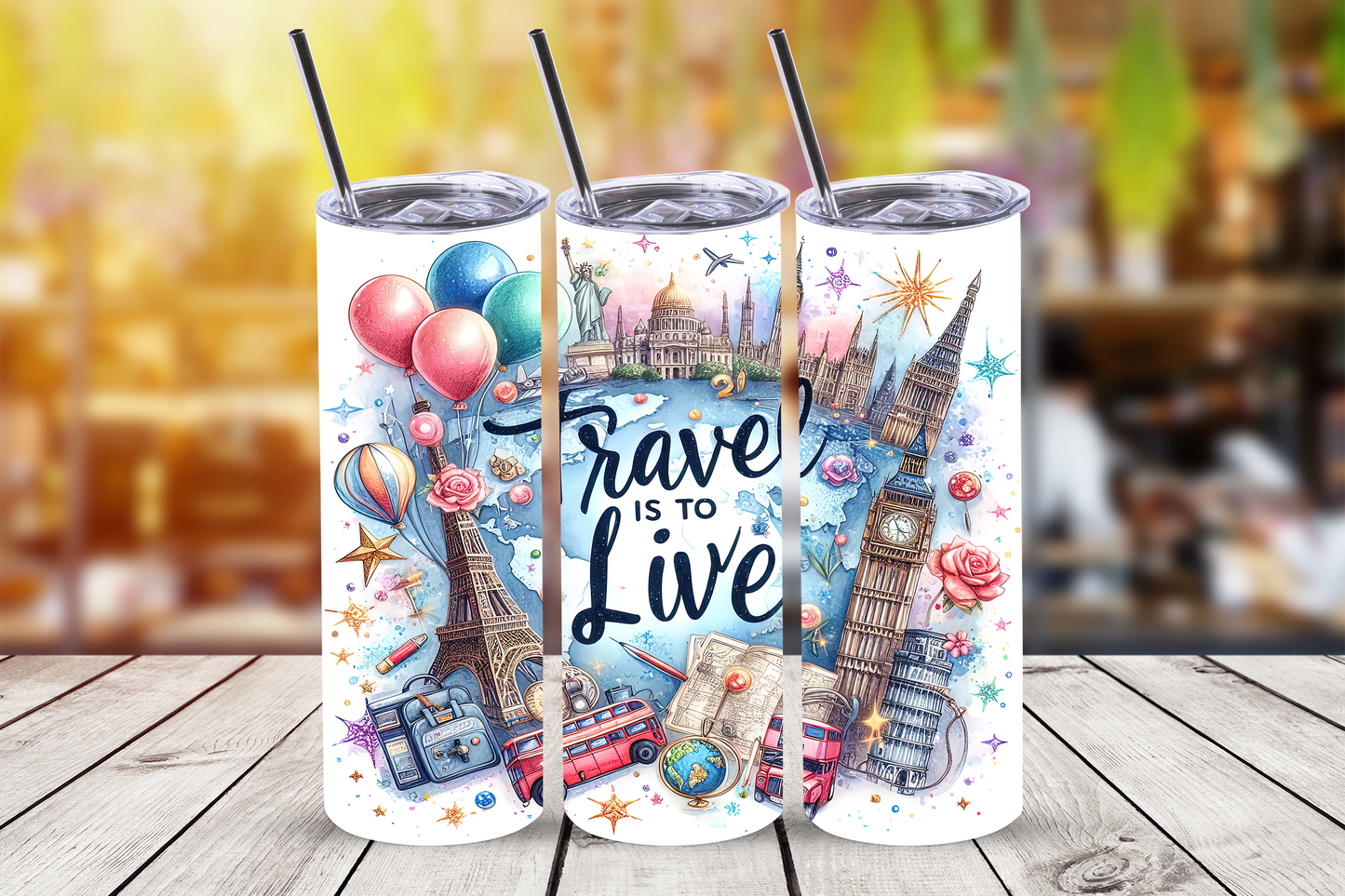 Girls Trip Tour Inspiration Tumbler Personalised Gifts by Roxana Roveno Perfect gifts For a Adventure Girl or Boy Perfect Souvenir
